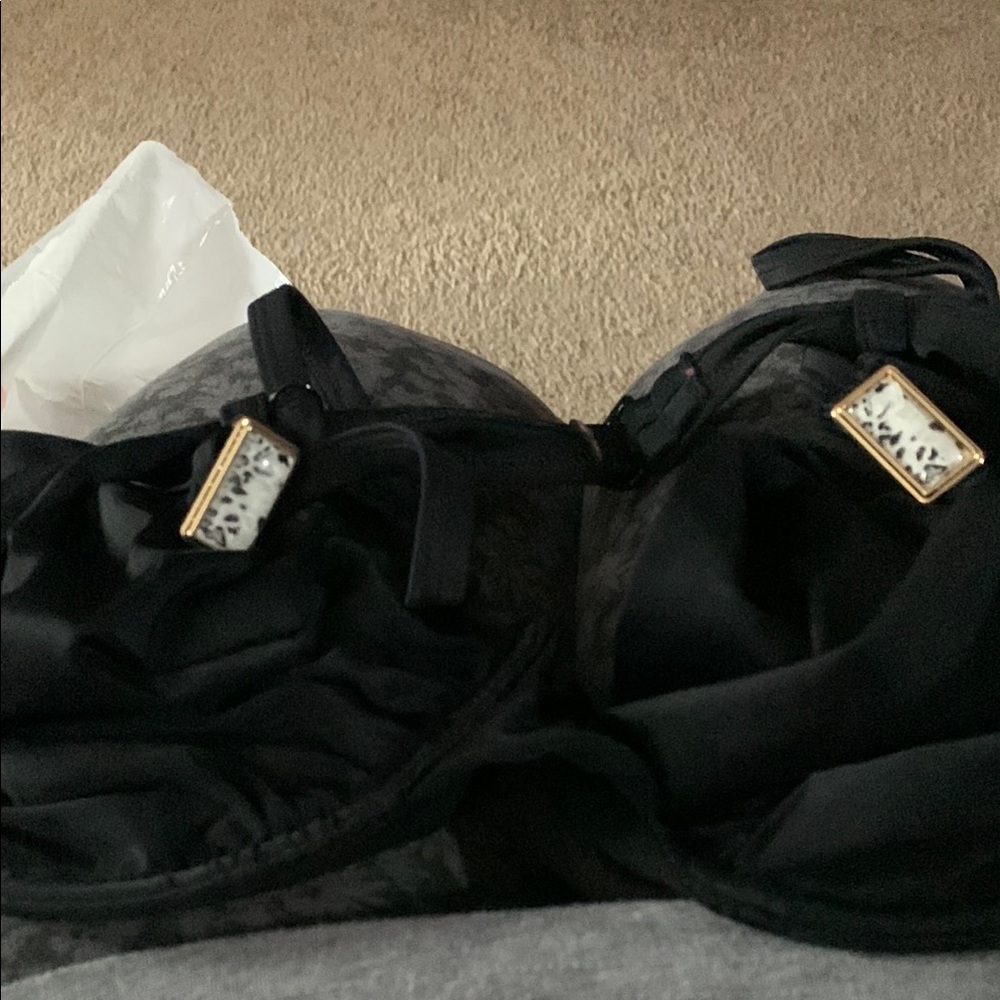 Christina Black Lace Accent Bra